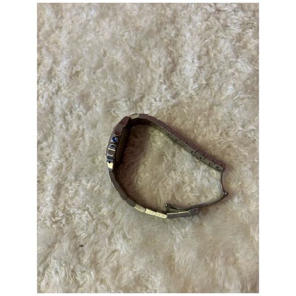 CARTIER SANTOS‎ WATCH Silver/Blue Water Repelant / Stainless Steel 40MM - Picture 3 of 14